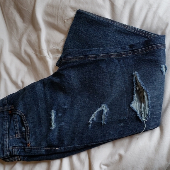 Old Navy High-Rise Slouchy Straight Cropped Jeans - Size 6 - Picture 6 of 11